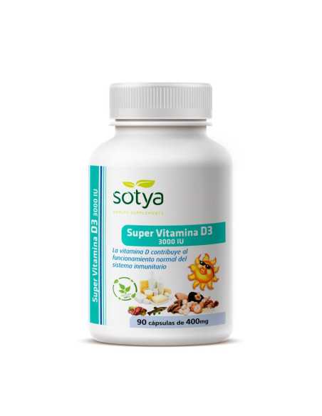 Super vitamina D3 3000UI 90 capsulas Sotya Super vitamina D3 3000UI 90 capsulas Sotya